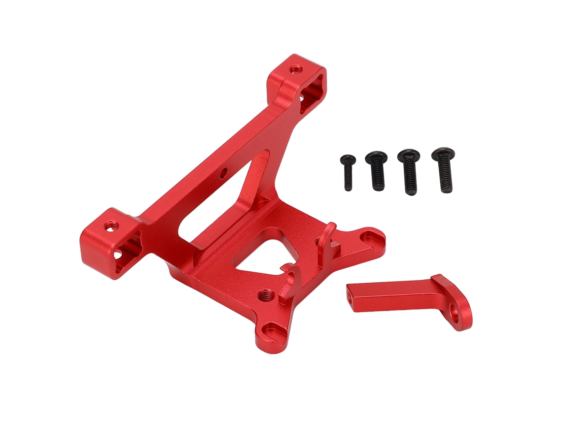 Mali suporte Dianteiro de Alumínio para Carros Rc 1/16 Traxxas e Revo Vxl Slash4wd Summit Substituição Vermelho