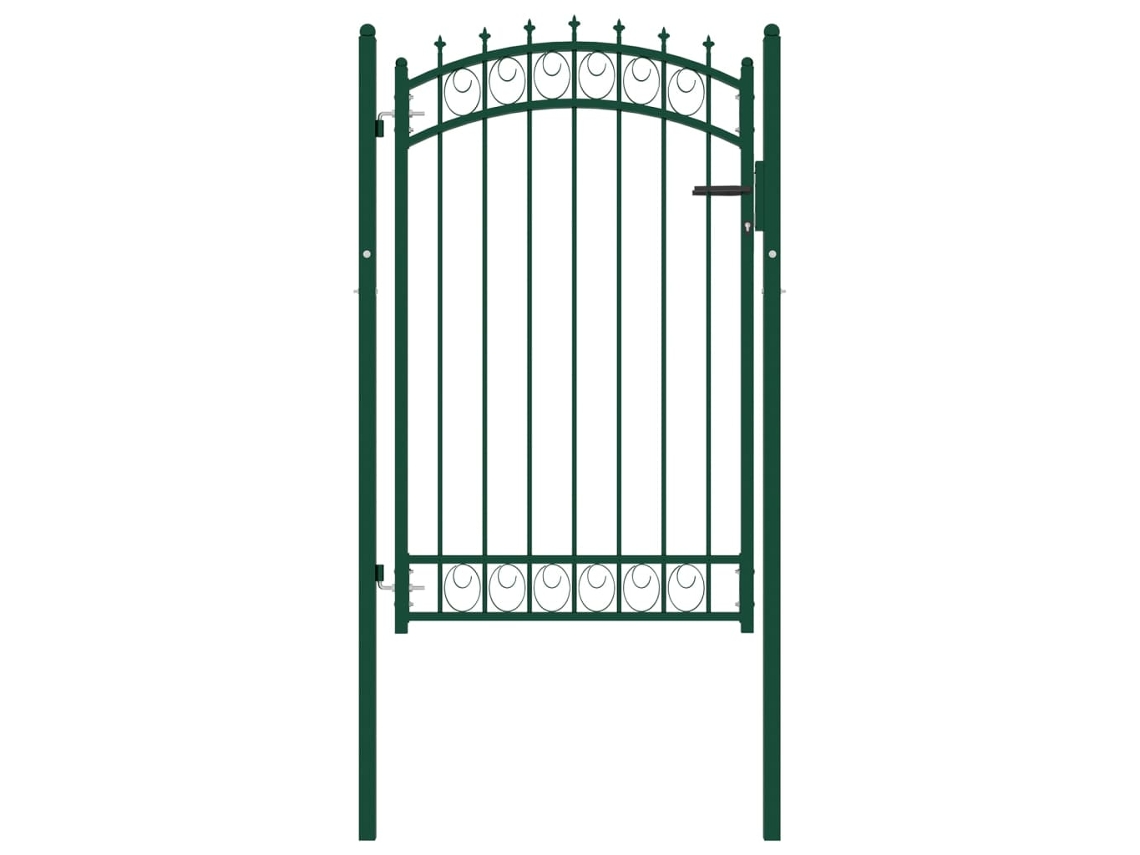 Fence Gate, Fence Gates Vidaxl Verde Aço (103 X 117 Cm)