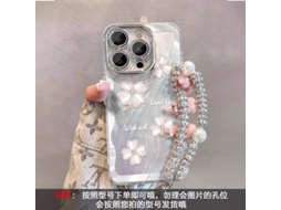 Capa Para Iphone 17 Air S194 Pulseira Véu De Penas Trevo De Quatro Folhas