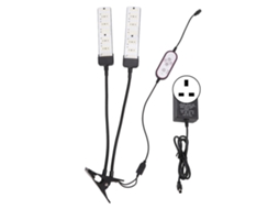 2026 lâmpada de Crescimento de Plantas de Duas Cabeças com Clip, Espectro Completo, Temporizador e Proteção Solar para Cultivo Interior 100 240v