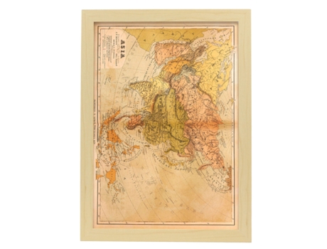 Cartazes Geográficos De NACNIC Em Estilo Vintage Nova Geografia Universal Ilustrações De Antigos Mapamundis Em Tons De Sépia A4 Com Armação Branca