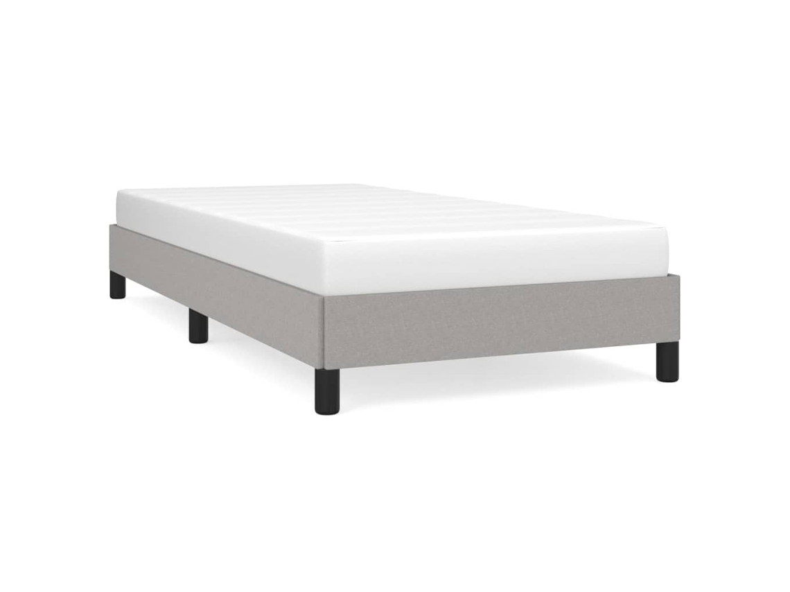 Bed Frame, Bed Frames Vidaxl Cinzeto Tecido (100 X 200 Cm)
