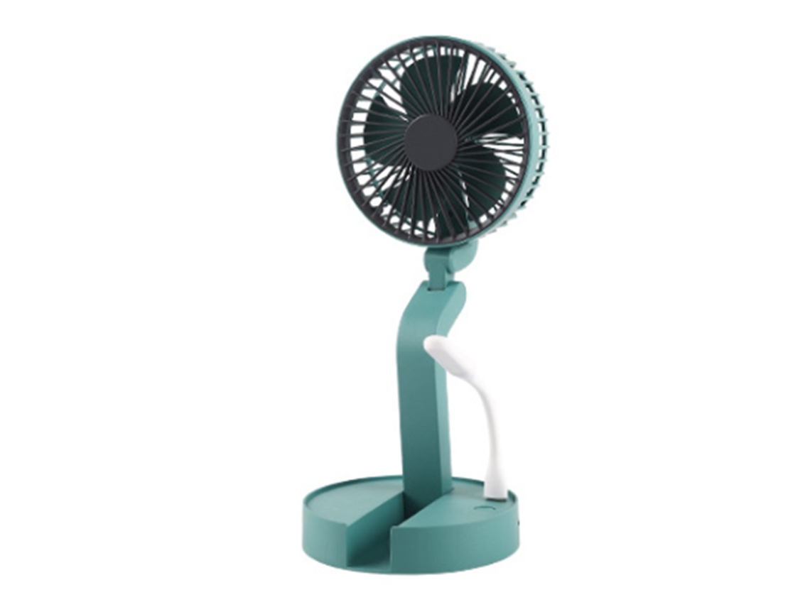 Ventilador Mesa Plegable Potente Silencioso Luz Usb