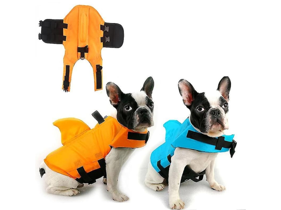 Chaleco Salvavidas Para Perros Con Forma De Tiburón Piv S Amarillo