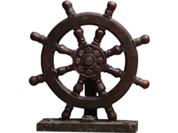 Decoração de Parede Náutica Nova LINE com volante, âncora, vela, estilo mediterrâneo