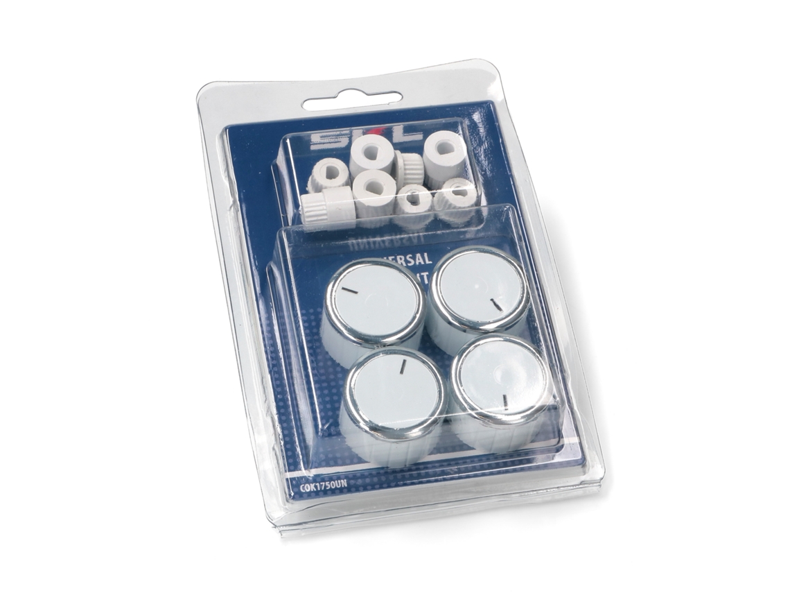 Puxador de Cozinha com Adaptadores Kit Branco com 4 Peças Fogão/placa a Gás Cok1750un