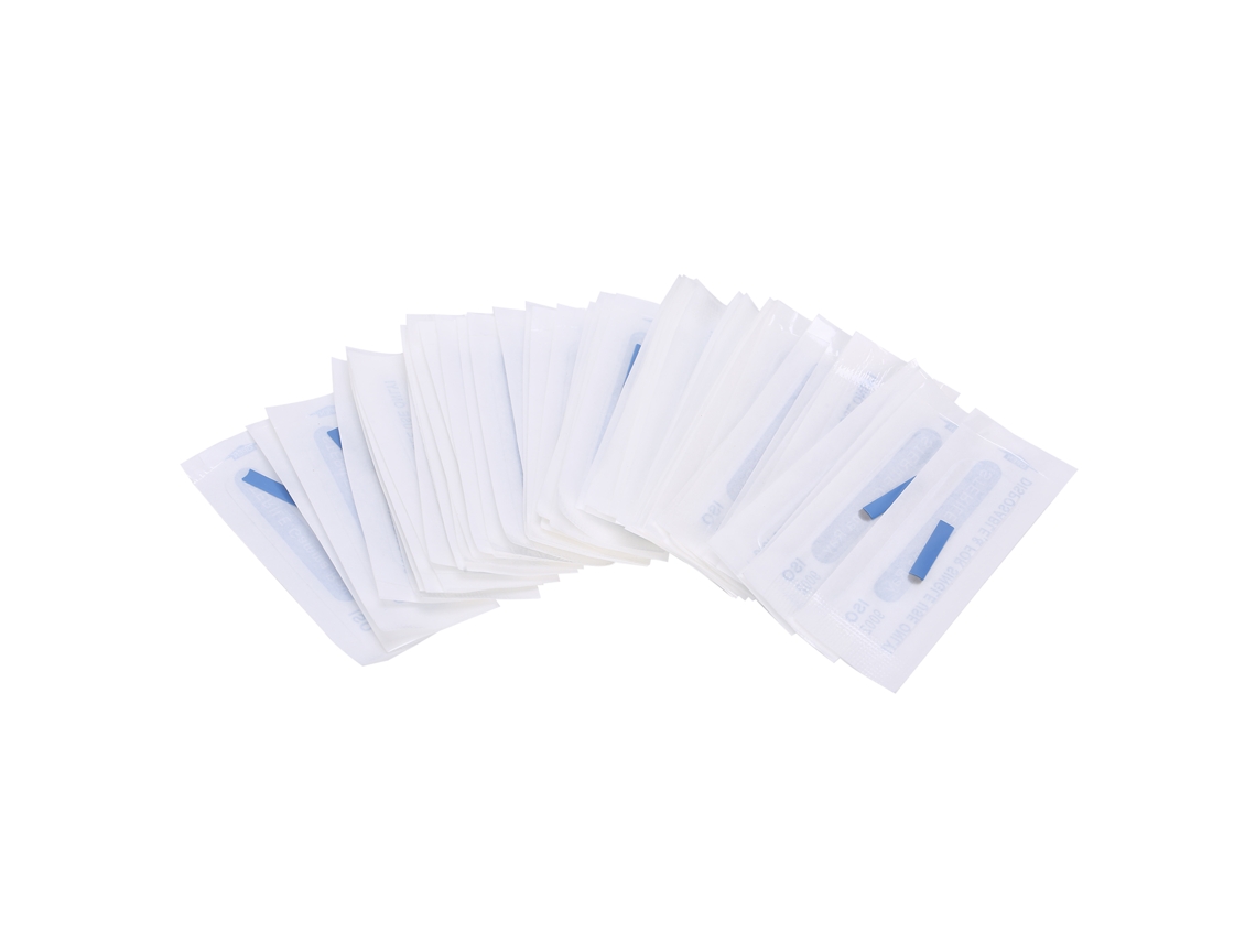 50pcs Agulha De Tatuagem De Sobrancelha Microblading 0.2mm 18u Pinos Cor Permanente