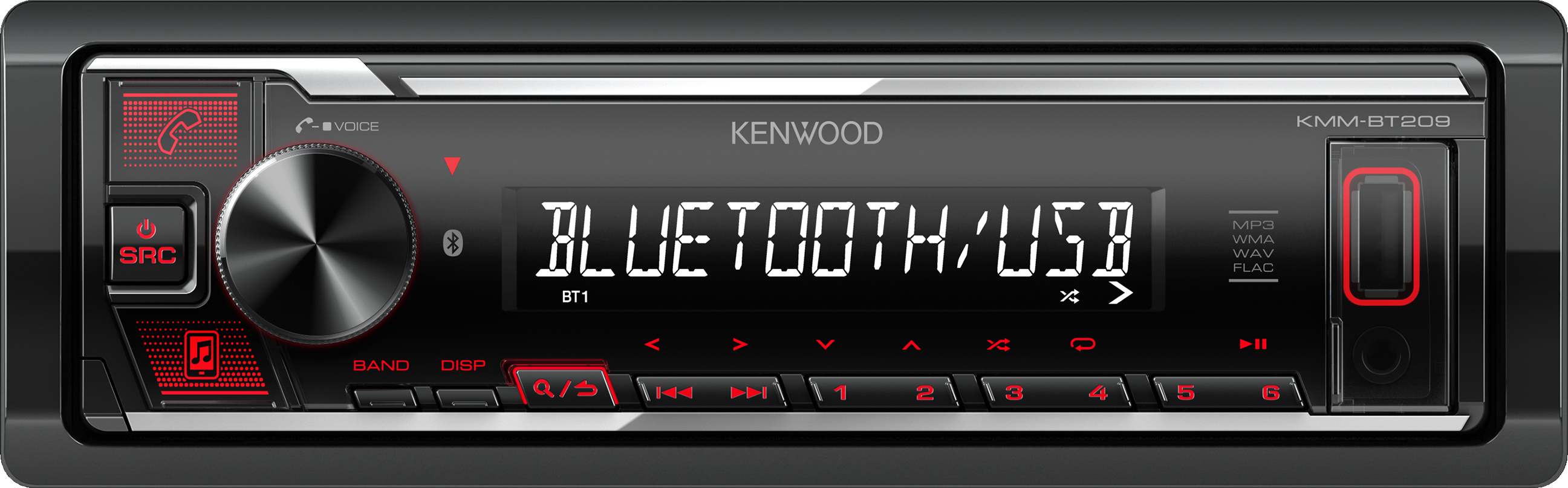 Autorádio KENWOOD KMM-BT209 Bluetooth