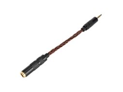 Aetheria cabo Adaptador de Som 4.4mm Fêmea para 2.5mm Macho com Conector em Chumbo Dourado Bronze