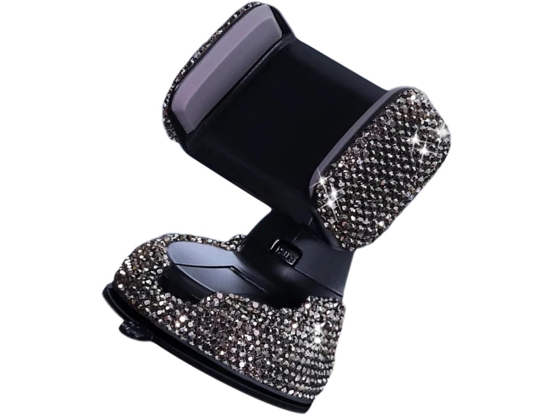 Suporte Ajustável Para Celular Veicular Em Abs Preto