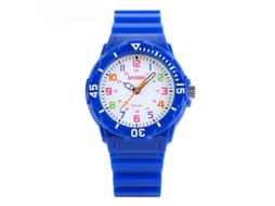 Relógio Led Infantil em Silicone Azul VEANXIN
