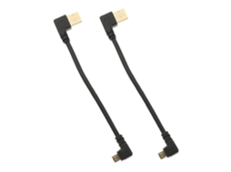 Cabo Micro Usb De 2 Peças, Cabo Portátil De Transferência Com Carregamento Rápido Em Ângulo Reto Para Vários Dispositivos. Gokoco