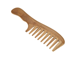 2026 1 Pc Handmade Sandalwood Wide Tooth Massage Cabelo Comb
