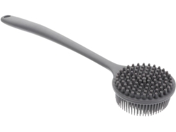 Escova De Banho Healifty, Escova De Massagem Corporal Para Banho, Cabo Longo, Escova Esfoliante De Silicone, Promove