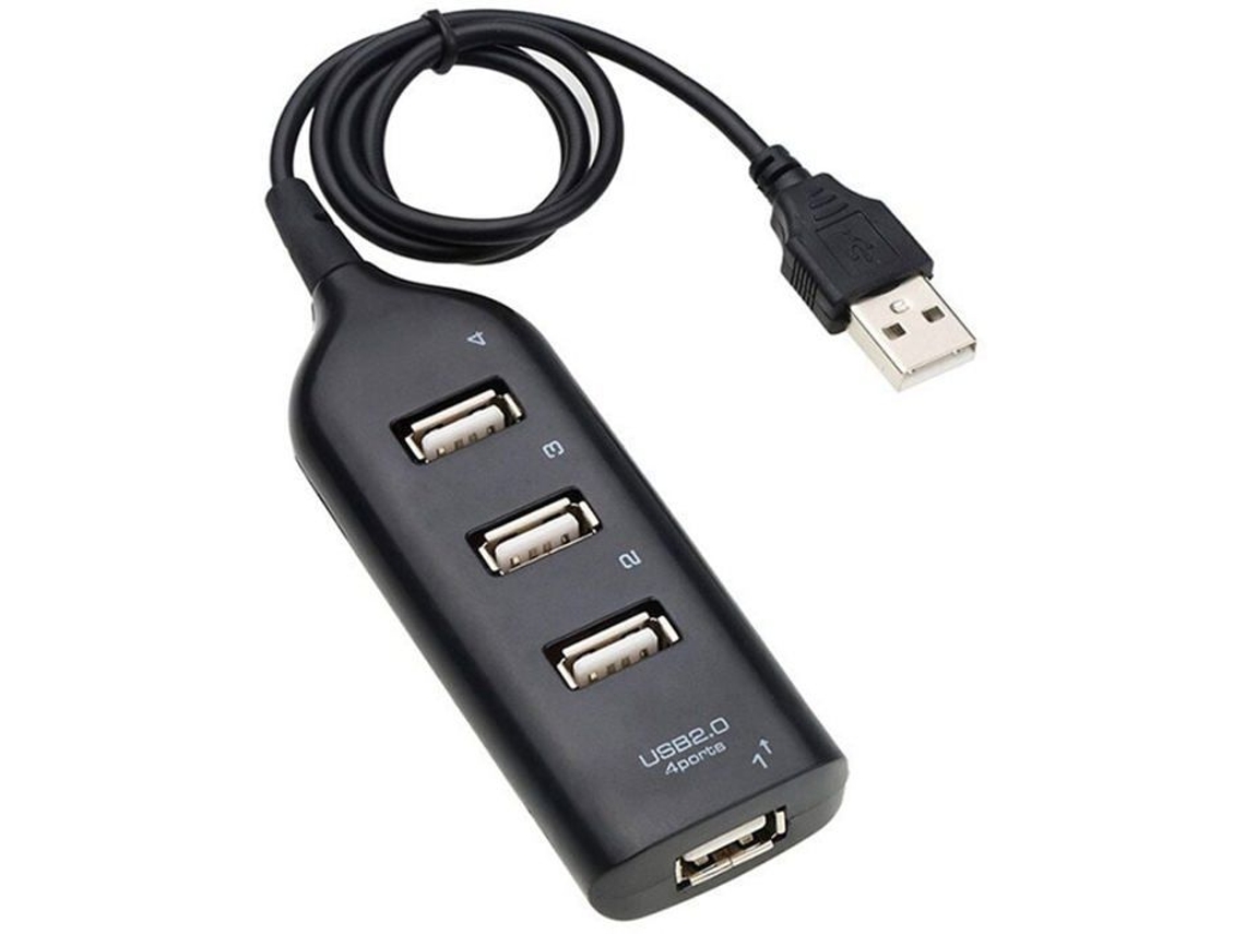Hub Usb 2.0 Com 4 Portas, Divisor Usb Para Laptop, Receptor E Acessórios De Computador Pzcc Aquaforge