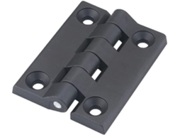 Conjunto De 10 Dobradiças Nylon Pretas Para Móveis Madeira, Armários
