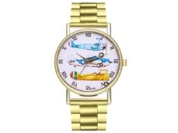 Reloj De Pareja Casual Exquisito De Cuarzo Con Correa De Acero Regalo Zhoulianfa