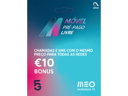 Cartão MEO Pré-pago Livre VI (Bónus no 1º e 2º carregamento)