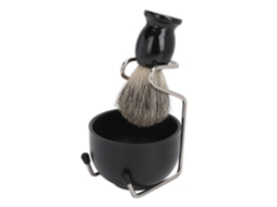 2026 kit de Barbear Masculino com Suporte para Escova e Copo de Espuma