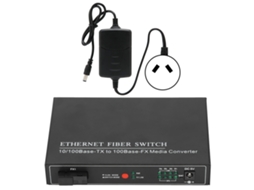 Transceptor Fibra Óptica LAXISCREED 100m 4 Portas Ethernet