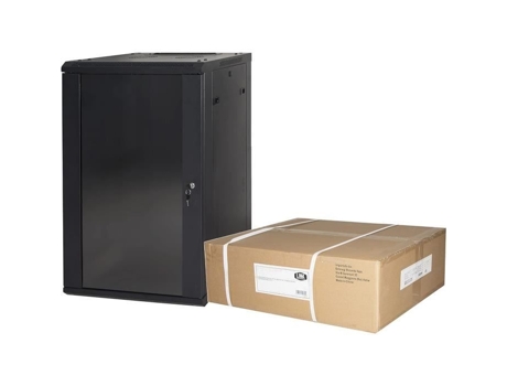 Armoire Rack 19 mural 18 unidade disassemblato 905 x 600 x 450 mm - Aço Preto - Marca Link