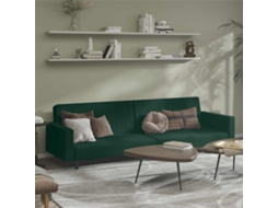Vidaxl Sofá-cama De 2 Lugares Veludo Verde-escuro