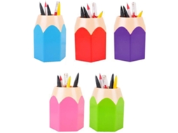 Conjunto de 5 Porta, Canetas, Porta, Lápis, Organizador de Mesa com Cores Variadas BRILVIBERA (1 Conjunto com 5 Cores)