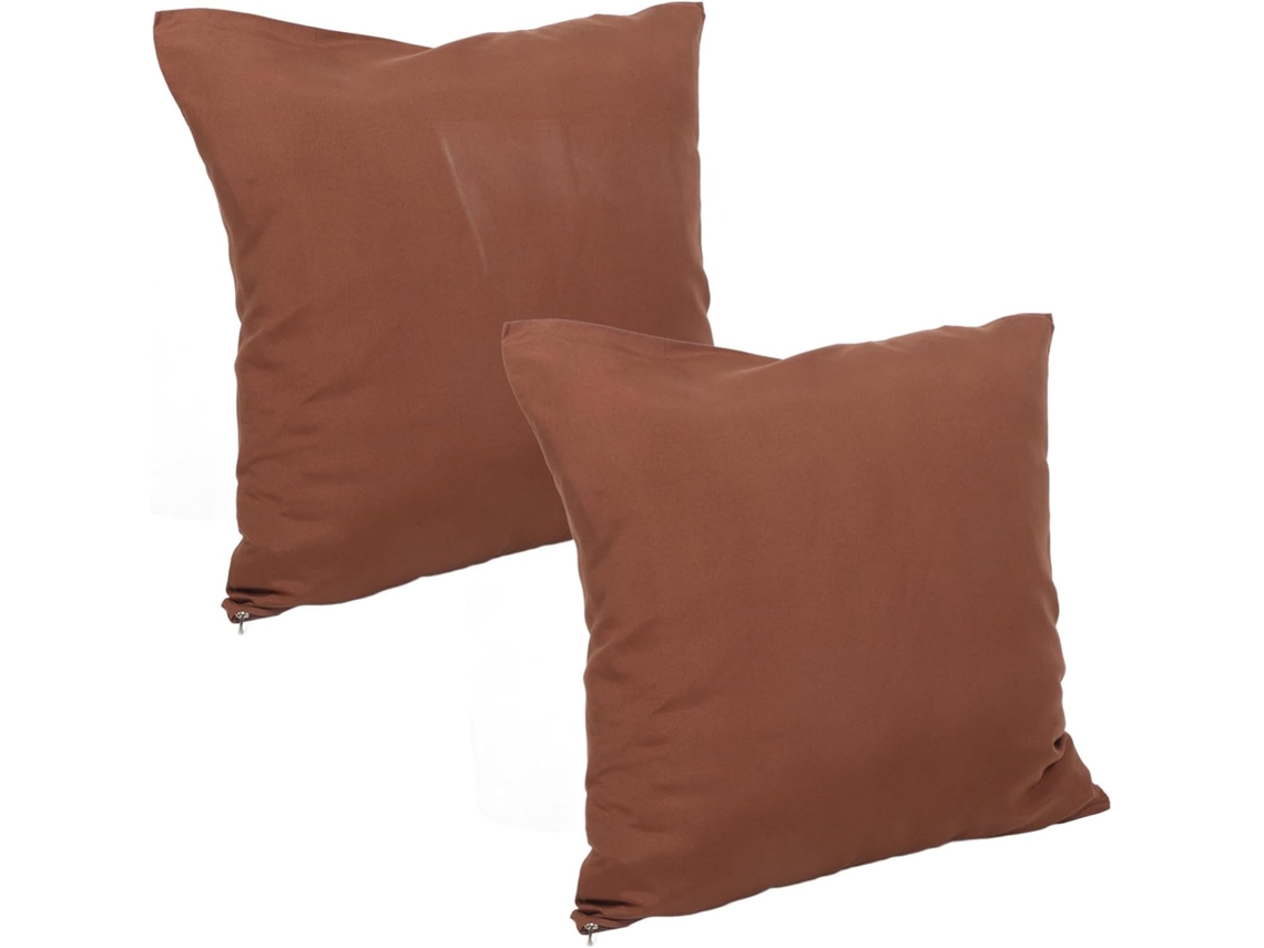 Conjunto de 2 Capas Almofada para Sofá e Cama, Tecido Escovado, Capa Decorativa Sem Enchimento, CHABERLU