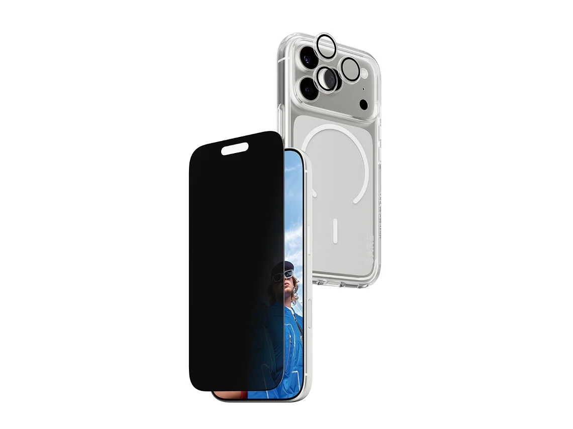 Bundle Proteção 3 em 1 PANZERGLASS iPhone 17 Pro (Capa + Película + Protetor Câmara)