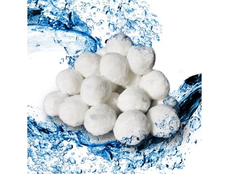 Bolas de filtro de piscina OK-LIVING, brancas, 700g