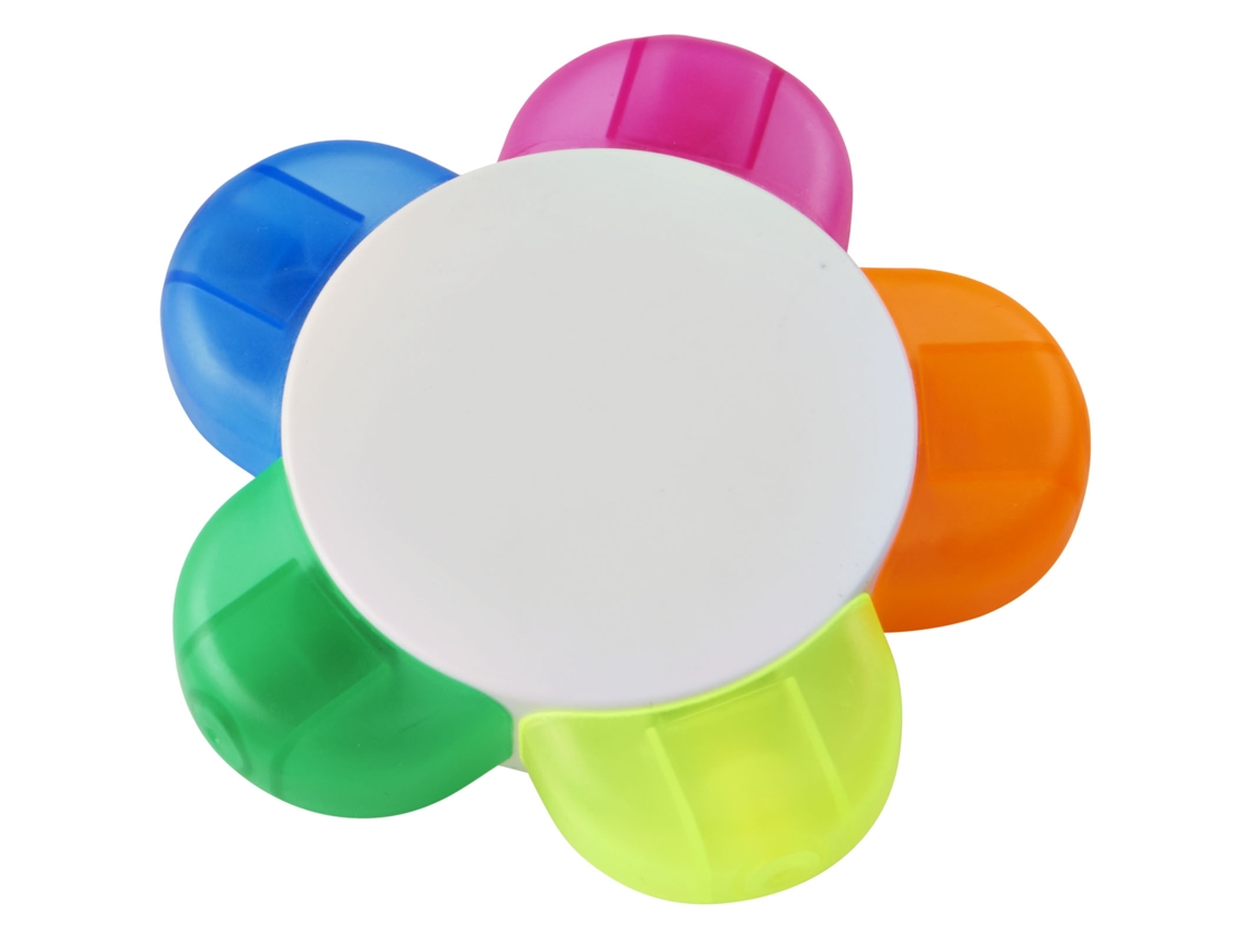 Marcador fluorescente "flor"