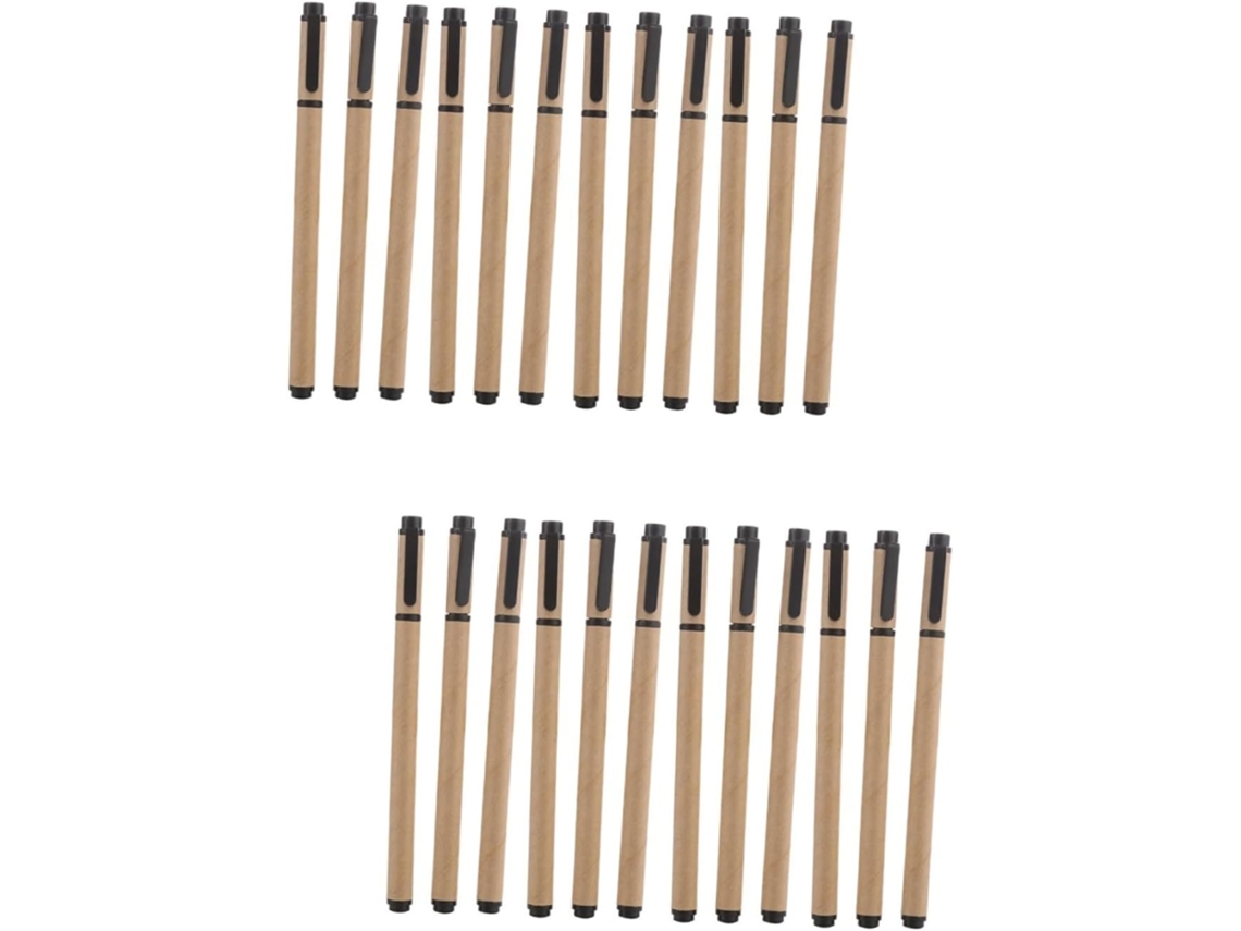 Conjunto De 24 Canetas Em Gel Papel Kraft Lalafina Para Estudantes,
