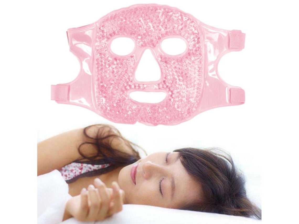 Máscara Facial Gel Com Compressa Quente E Fria Resfriamento