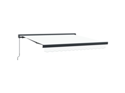 Conjunto 1 Toldo Retrátil Vidaxl Branco Lona (350 X 250 Cm)