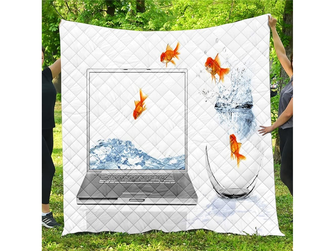 Colcha Acolchoada Fansu Capa de Cama Cobertor para Ar Condicionado Edredom Conjunto Estampada Sofá com Criança