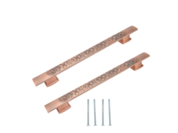 Primerox 2pcs Alças de Porta Retrô Empurrar em Liga de Zinco Vintage para Armários Cozinha Banheiro