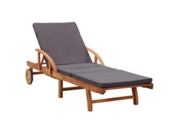 Sun Lounger, Sun Loungers Vidaxl Marrom Madeira De Acácia (n/a)