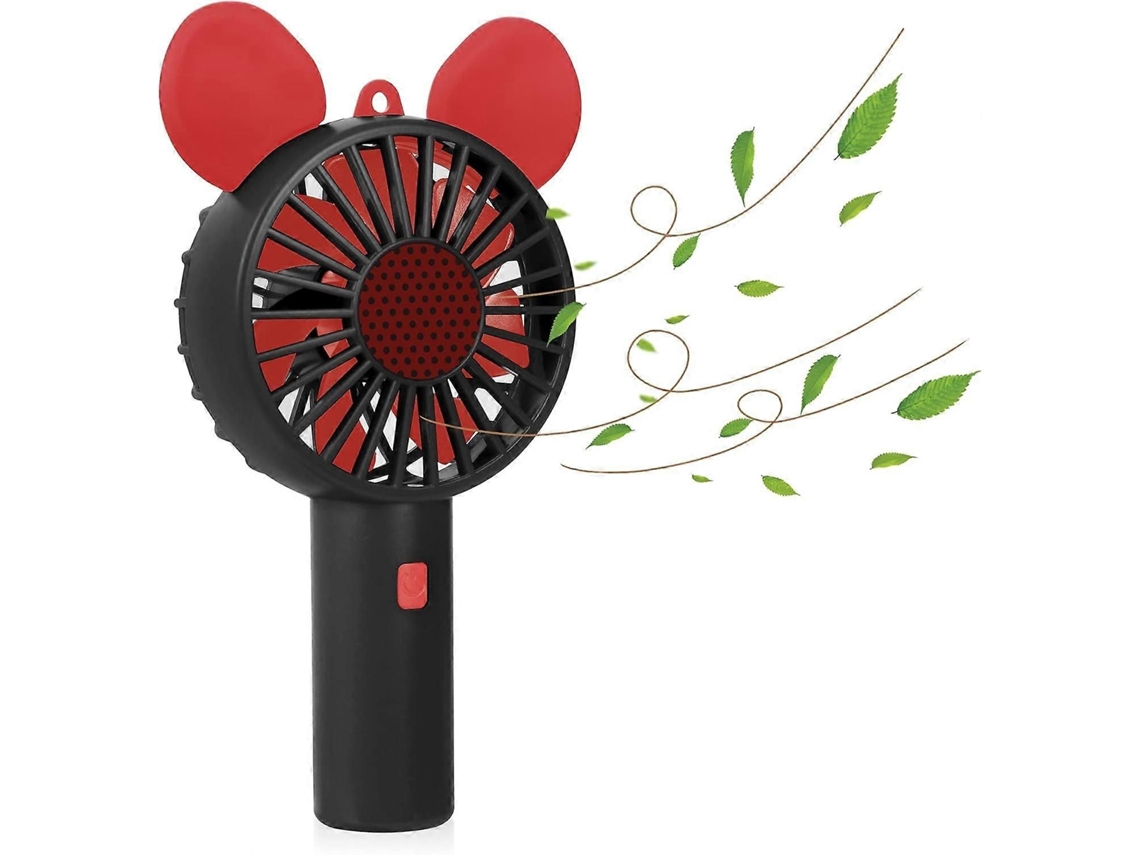 Ventilador De Mão, Portátil, Mão Desenho Animado, Mini Usb Recarregável, Co M 3 Velocidades Vento Ajustá