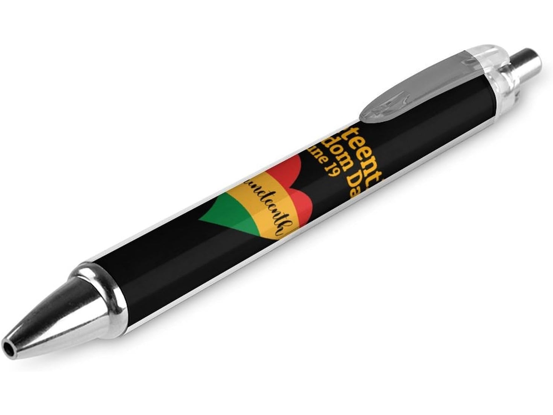Caneta Esferográfica Retrátil Com Tinta Preta, Temática Do Dia Da