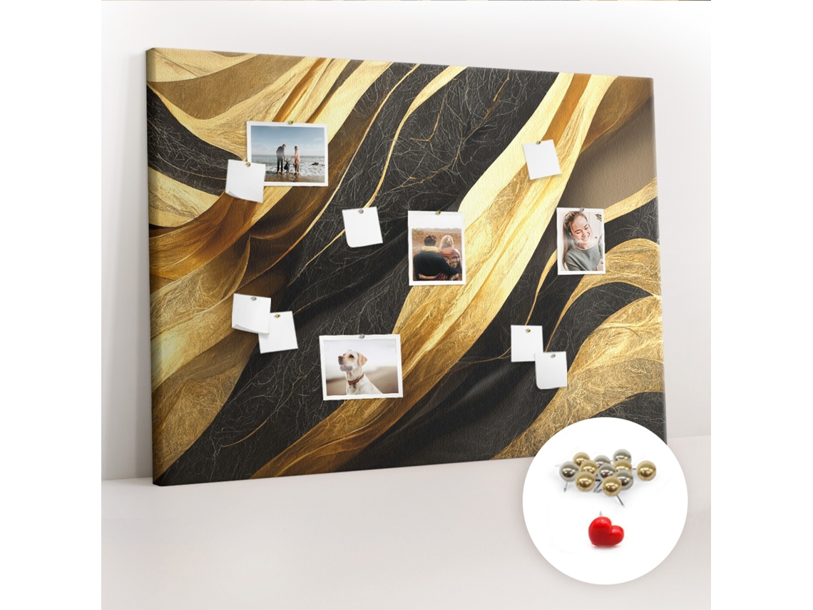 Quadro De Cortiça Abstração Elegante Para A Sala De Estar Espelharte (140x100 Cm)