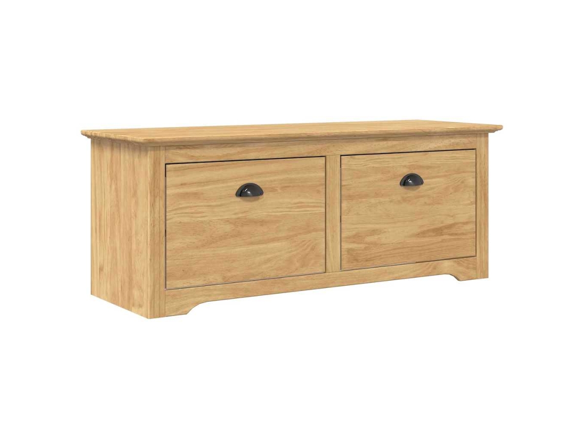 Vidaxl Banco De Corredor Com Gaveta Bodo Marrom Mel 118 X 40 X 50 Cm