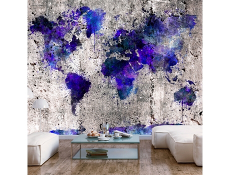 Papel de Parede ARTGEIST World Map: Ink Blots (450x315)