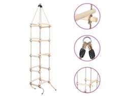 Escada de corda VIDAXL Marrom (200 cm )