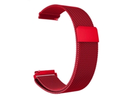 Bracelete Relógio Universal de 20mm SAMSUNG de Metal - Vermelho