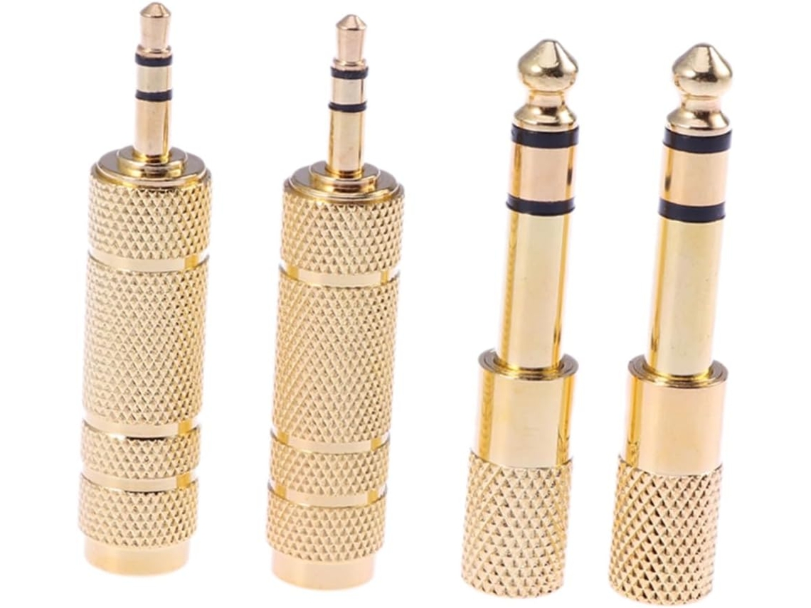 Conjunto De 4 Adaptadores De Áudio Estéreo, Para Microfone