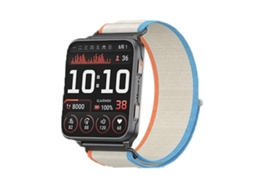 Bracelete para Garmin Venu X1 nylon com fecho de velcro Wild Trail rosa e azul claro XIAOMOYU