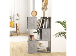 Book Cabinet Room Divider, Book Cabinet Room Dividers Vidaxl Cinzeto Madeira Processada (60 X 24 X 94 Cm)