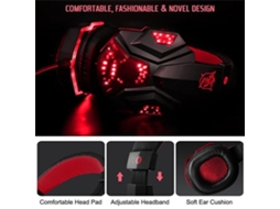 Fones de Ouvido LAXISCREED com Faixa Iluminada