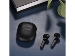 Fones de ouvido sem fio Lenovo P1 BT 5.0 TWS com controle táctil, microfone e graves estéreo para iOS, Android e PC | S/MARCA