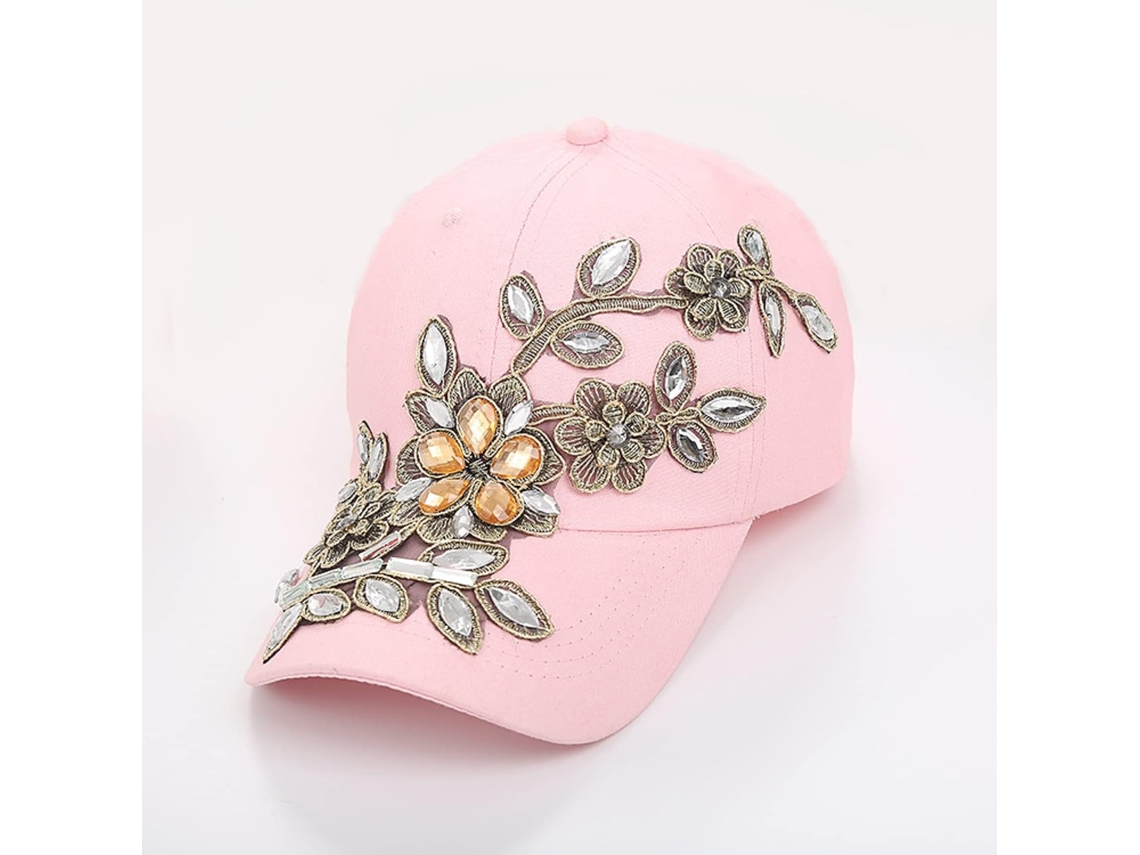 Boné Masculino Verão com Flor Diamante, Estilo Snapback, Feminino | S/MARCA